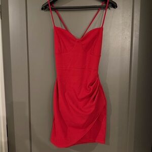 NWT Windsor Red Spaghetti Strap Bodycon Dress